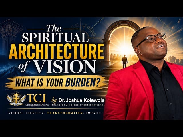The Spiritual Architecture of Vision - What is your Burden?